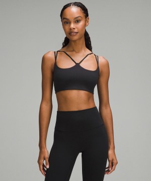 Sujetador Deportivo Lululemon Acanalado Nulu Tiras Yoga Bra Light Support, A/B Cup Mujer Negras Chile | 915SDHEXF