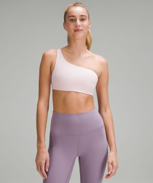 Sujetador Deportivo Lululemon Acanalado Nulu Asymmetrical Yoga Bra Light Support, A/B Cup Mujer Rosas Chile | 928NMFLKV