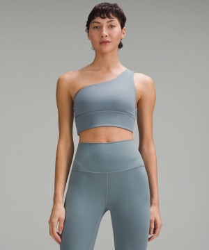 Sujetador Deportivo Lululemon Align™ Asymmetrical Bra Light Support, A/B Cup Mujer Azules Chile | 917ZRHPOB