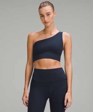 Sujetador Deportivo Lululemon Align™ Asymmetrical Bra Light Support, A/B Cup Mujer Azul Marino Chile | 135EYMZKP