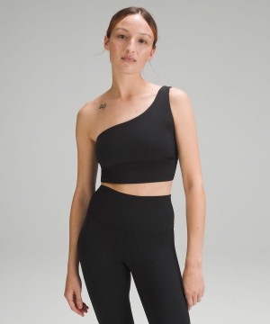 Sujetador Deportivo Lululemon Align™ Asymmetrical Bra Light Support, A/B Cup Mujer Negras Chile | 064AKMQXP