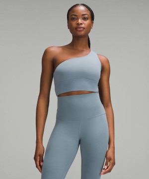 Sujetador Deportivo Lululemon Align™ Asymmetrical Bra Light Support, C/D Cup Mujer Azules Chile | 468NHTYVO