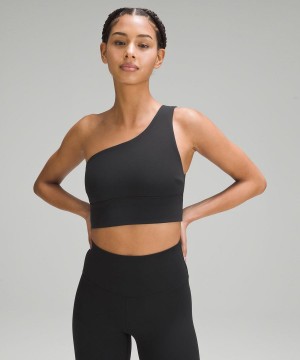 Sujetador Deportivo Lululemon Align™ Asymmetrical Bra Light Support, C/D Cup Mujer Negras Chile | 082THNPWA