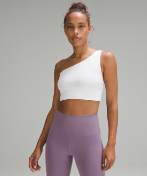 Sujetador Deportivo Lululemon Align™ Asymmetrical Bra Light Support, C/D Cup Mujer Blancas Chile | 824BHIETR