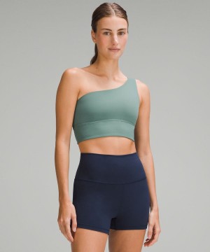 Sujetador Deportivo Lululemon Align™ Asymmetrical Bra Light Support, A/B Cup Mujer Verde Oscuro Chile | 046JFONCM