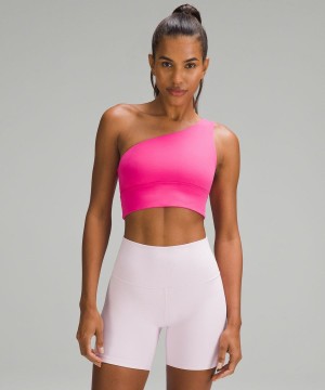 Sujetador Deportivo Lululemon Align™ Asymmetrical Bra Light Support, A/B Cup Mujer Rosas Chile | 027KUTWOA