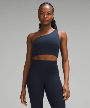 Sujetador Deportivo Lululemon Align™ Asymmetrical Bra Light Support, C/D Cup Mujer Azul Marino Chile | 076XCWHAQ