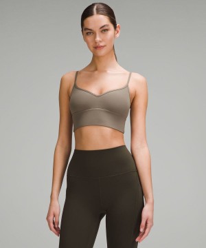 Sujetador Deportivo Lululemon Align™ Sweetheart Bra Light Support, A/B Cup Mujer Gris Chile | 459VTBAWI