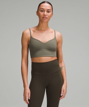 Sujetador Deportivo Lululemon Align™ Sweetheart Bra Light Support, A/B Cup Mujer Verde Chile | 892ETMCYS