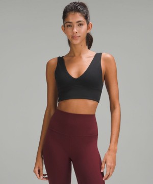 Sujetador Deportivo Lululemon Align™ V-Neck Bra Light Support, A/B Cup Mujer Negras Chile | 394SYDWTO