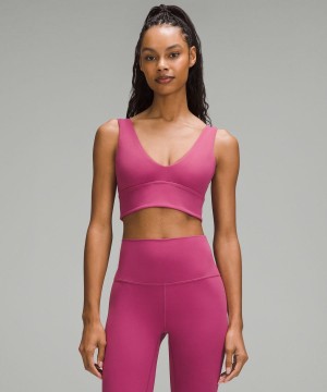 Sujetador Deportivo Lululemon Align™ V-Neck Bra Light Support, A/B Cup Mujer Moradas Chile | 375OCGYJL