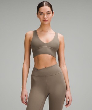 Sujetador Deportivo Lululemon Align™ V-Neck Bra Light Support, A/B Cup Mujer Gris Chile | 576CAYMOB