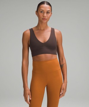 Sujetador Deportivo Lululemon Align™ V-Neck Bra Light Support, A/B Cup Mujer Chocolate Chile | 238JAOHNW