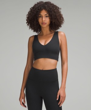 Sujetador Deportivo Lululemon Align™ V-Neck Bra Light Support, C/D Cup Mujer Negras Chile | 640KBDQXJ