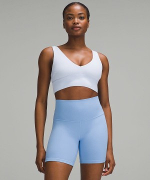 Sujetador Deportivo Lululemon Align™ V-Neck Bra Light Support, C/D Cup Mujer Blancas Chile | 412TGCSWY