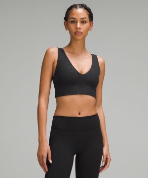 Sujetador Deportivo Lululemon Align™ V-Neck Bra Light Support, C/D Cup Mujer Negras Chile | 563GCPJIL