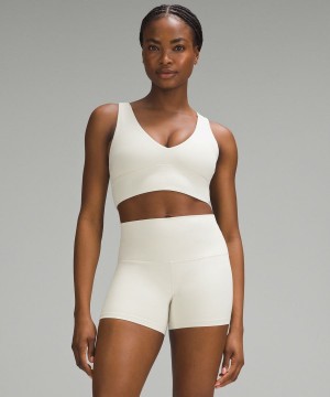 Sujetador Deportivo Lululemon Align™ V-Neck Bra Light Support, C/D Cup Mujer Beige Chile | 123NFMHYI