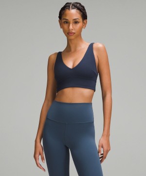 Sujetador Deportivo Lululemon Align™ V-Neck Bra Light Support, C/D Cup Mujer Azul Marino Chile | 427HYEGML