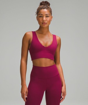 Sujetador Deportivo Lululemon Align™ V-Neck Bra Light Support, A/B Cup Mujer Burdeos Chile | 512WKXGOH