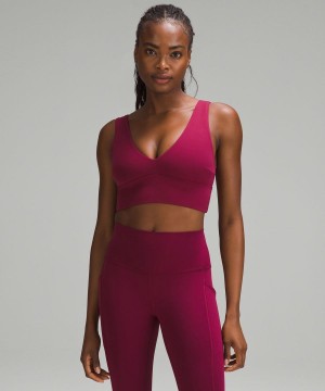 Sujetador Deportivo Lululemon Align™ V-Neck Bra Light Support, C/D Cup Mujer Burdeos Chile | 258EIGMFQ