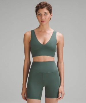 Sujetador Deportivo Lululemon Align™ V-Neck Bra Light Support, A/B Cup Mujer Verde Oscuro Chile | 582BPWAJY