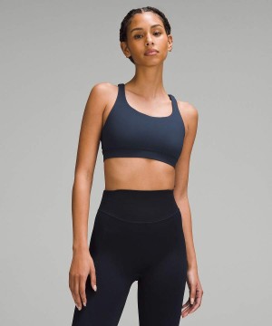 Sujetador Deportivo Lululemon Energy Bra Medium Support, B–D Cups Mujer Azul Marino Chile | 648BCSRTQ