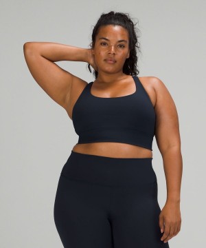 Sujetador Deportivo Lululemon Energy Longline Bra Medium Support, B–D Cups Mujer Azul Marino Chile | 153EWNUIS