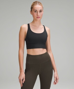 Sujetador Deportivo Lululemon Energy Longline Bra Medium Support, B–D Cups Mujer Negras Chile | 405GDNEQY
