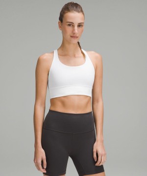 Sujetador Deportivo Lululemon Energy Longline Bra Medium Support, B–D Cups Mujer Blancas Chile | 193OHEQKG