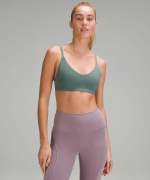 Sujetador Deportivo Lululemon Everlux with Mesh Train Bra B/C Cup Mujer Verde Oscuro Chile | 476QCWYSG