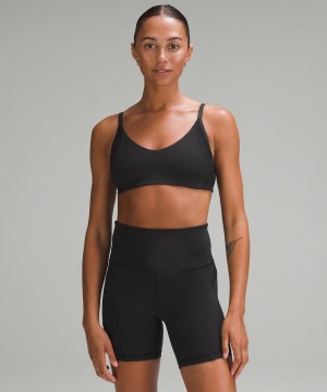 Sujetador Deportivo Lululemon Everlux with Mesh Train Bra B/C Cup Mujer Negras Chile | 274QMDULE