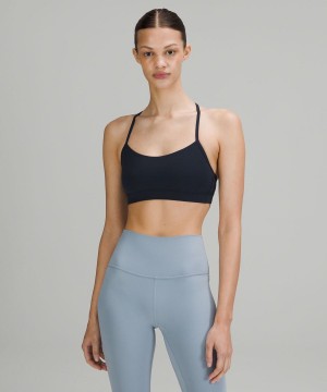 Sujetador Deportivo Lululemon Flow Y Bra Nulu Light Support, A–C Cups Mujer Azul Marino Chile | 654INQHAM