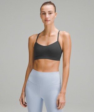 Sujetador Deportivo Lululemon Flow Y Bra Nulu Light Support, A–C Cups Mujer Gris Oscuro Chile | 765NMKEFZ
