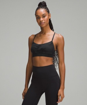 Sujetador Deportivo Lululemon Flow Y Bra Nulu Light Support, A–C Cups Mujer Camuflaje Negras Multicolor Chile | 382EPGUTW