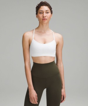 Sujetador Deportivo Lululemon Flow Y Bra Nulu Light Support, A–C Cups Mujer Blancas Chile | 236OHMYZF