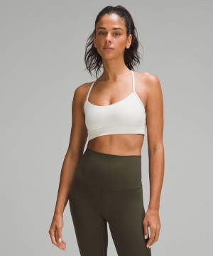 Sujetador Deportivo Lululemon Flow Y Bra Nulu Light Support, A–C Cups Mujer Beige Chile | 830HNPSDY