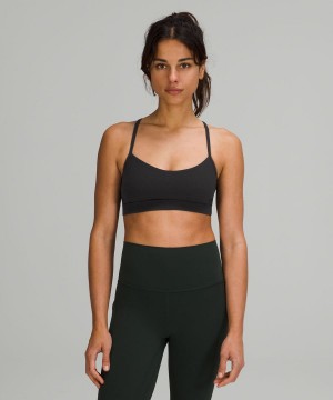 Sujetador Deportivo Lululemon Flow Y Bra Nulu Light Support, A–C Cups Mujer Negras Chile | 635MAQHXC