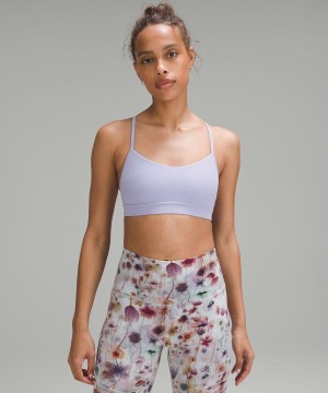 Sujetador Deportivo Lululemon Flow Y Bra Nulu Light Support, A–C Cups Mujer Moradas Chile | 381HYZKMX