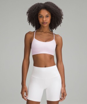 Sujetador Deportivo Lululemon Flow Y Bra Nulu Light Support, A–C Cups Mujer Rosas Chile | 385IVCPSN