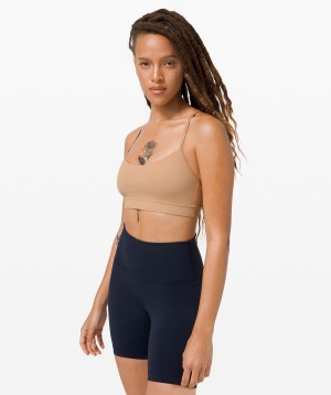 Sujetador Deportivo Lululemon Flow Y Bra Nulu Light Support, A–C Cups Mujer Kaki Chile | 714USIVBX