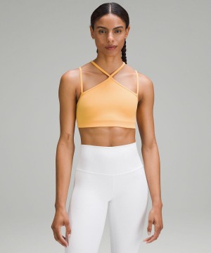 Sujetador Deportivo Lululemon Flow Y Tiras Bra Nulu Light Support, A–C Cups Mujer Mango Chile | 091AQZBXV