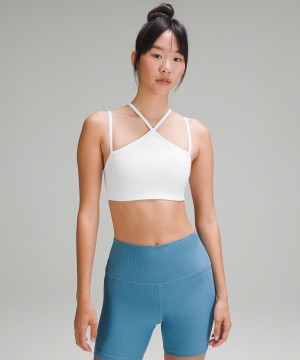 Sujetador Deportivo Lululemon Flow Y Tiras Bra Nulu Light Support, A–C Cups Mujer Blancas Chile | 970BQOXAF