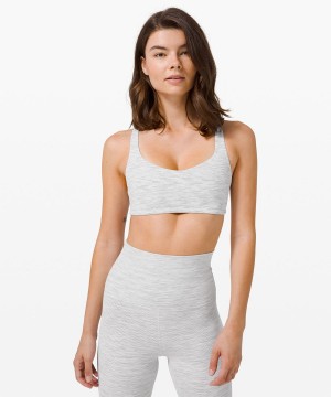 Sujetador Deportivo Lululemon Free to Be Bra - Wild Light Support, A/B Cup Mujer Gris Claro Chile | 413MGHQNY