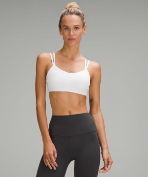 Sujetador Deportivo Lululemon Like a Cloud Acanalado Bra Light Support, B/C Cup Mujer Blancas Chile | 415GAZERQ