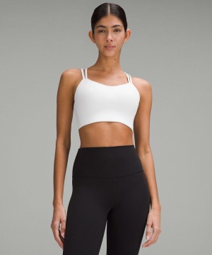 Sujetador Deportivo Lululemon Like a Cloud Acanalado Longline Bra Light Support, B/C Cup Mujer Blancas Chile | 231FROJHZ