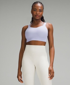 Sujetador Deportivo Lululemon Like a Cloud Longline Acanalado Bra Light Support, D/DD Cups Mujer Moradas Chile | 361LJDZAG