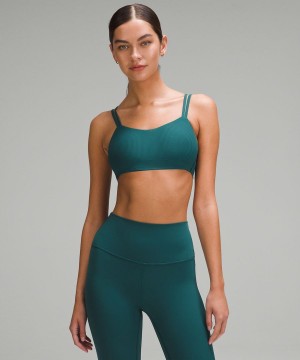 Sujetador Deportivo Lululemon Like a Cloud Acanalado Bra Light Support, B/C Cup Mujer Turquesa Chile | 687RTQJPI