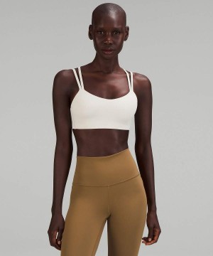 Sujetador Deportivo Lululemon Like a Cloud Acanalado Bra Light Support, B/C Cup Mujer Beige Chile | 629RACLQM