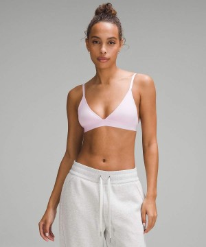 Sujetador Deportivo Lululemon Nulu Mesh Logo Triangle Bralette A/B Cup Mujer Rosas Chile | 863BEZLON
