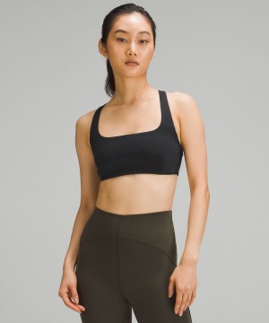 Sujetador Deportivo Lululemon SmoothCover Yoga Bra Light Support, B/C Cup Mujer Negras Chile | 648EQAXCU